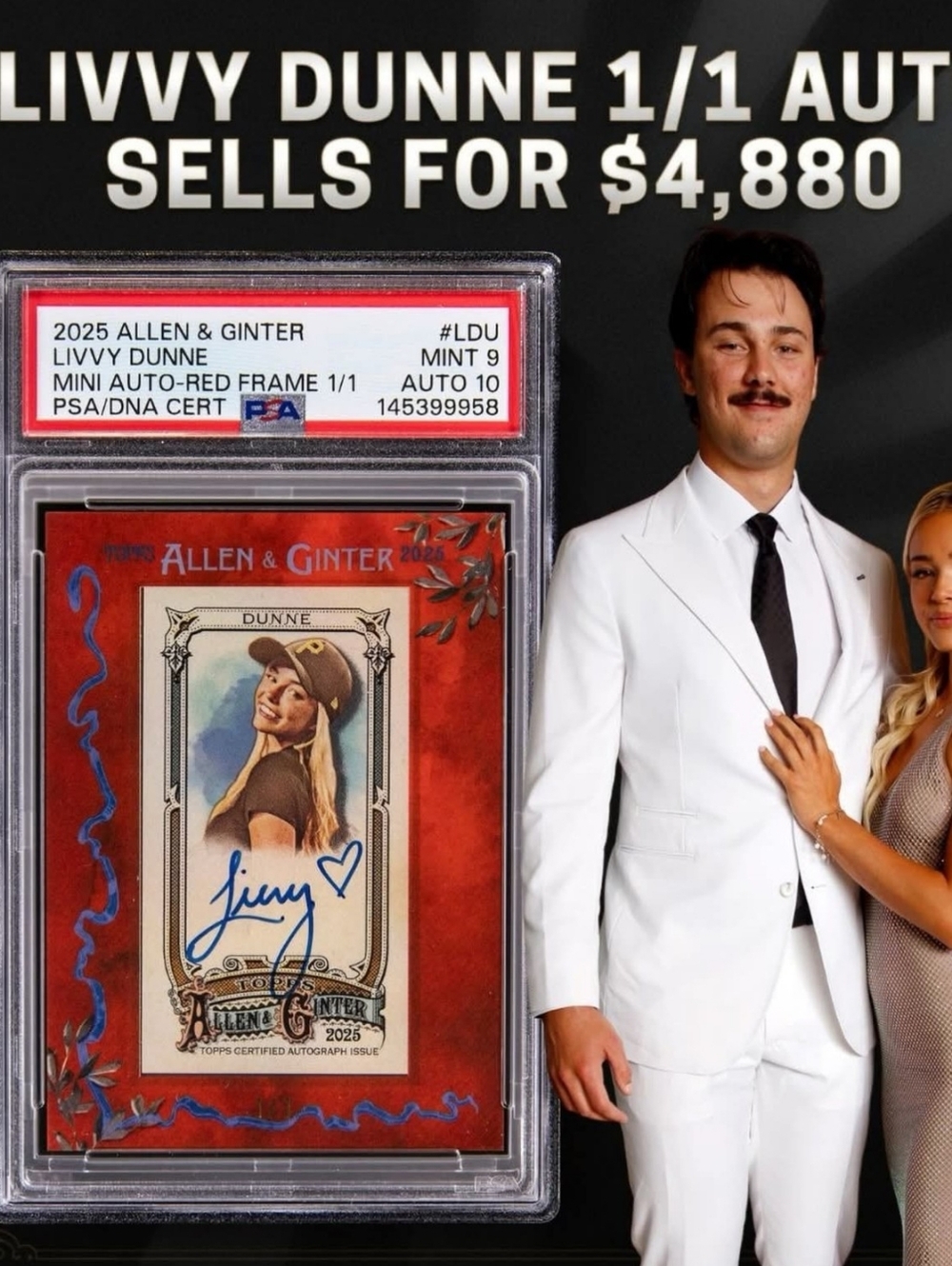 2025 Topps Allen & Ginter Livvy Dunne Gymnast LSU Paul Skenes - Picture 3 of 3